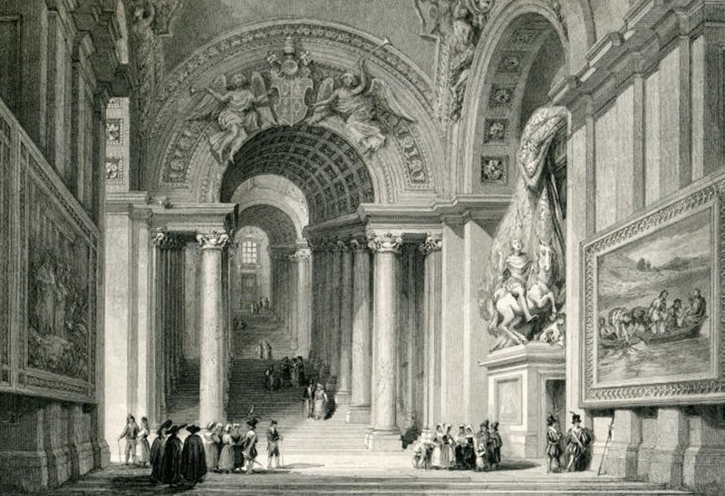 Bestand:Roma Vatican Scala Regia c1835.jpg