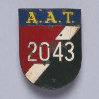 Mouwembleem - 4 Compagnie Aan & Afvoer Troepen - bijnaam: "de witte Buffels"