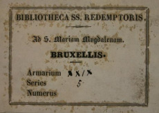 Eigendomskenmerk van de redemptoristen in Brussel