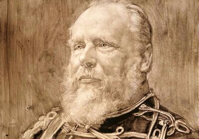 Portret van koning Willem III van Pieter de Josselin de Jong