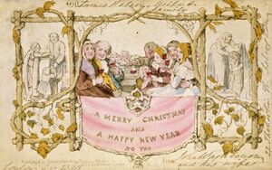 Eerste kerstkaart ter wereld