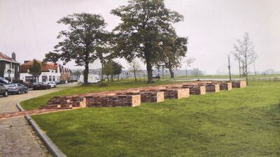 Ontwerp van het monument voor het kasteel van Geertruidenberg