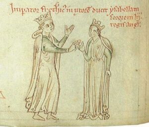 BritLibRoyal14CVIIFol123FredIIAndIsabellaWed.jpg