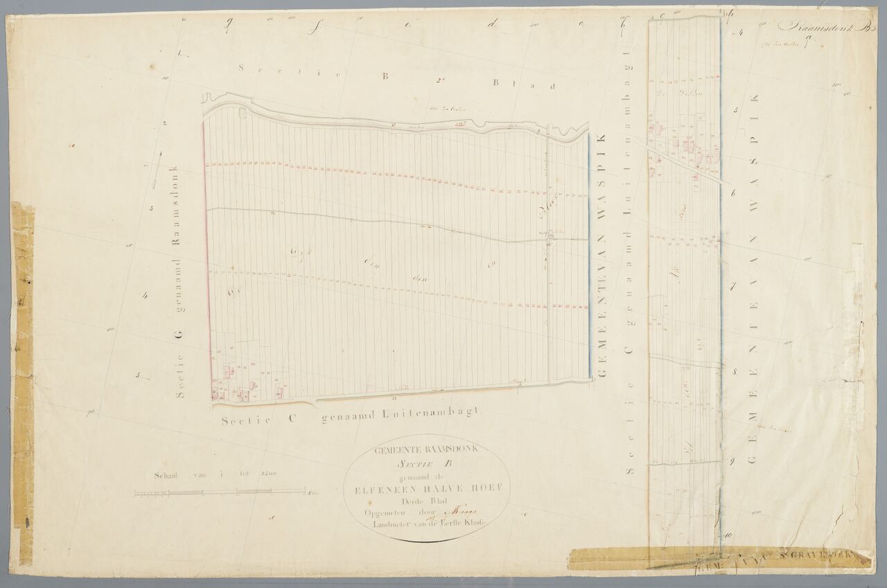 Minuutplan Raamsdonk Sectie B Blad 3