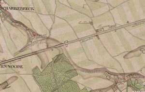 Detail van de Ferrariskaart. Collectie Koninklijke Bibliotheek, Brussel.