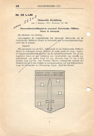 Legerorders embleem NOI